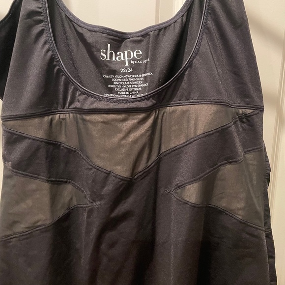 Lane Bryant Cacique Open Bust Thigh Shaper Body Suit - Picture 2 of 5